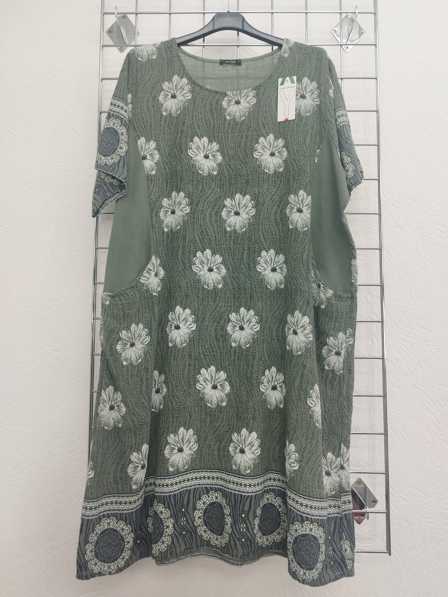 Kleid in Leinenoptik onesize 42-46, verschiedene Farben