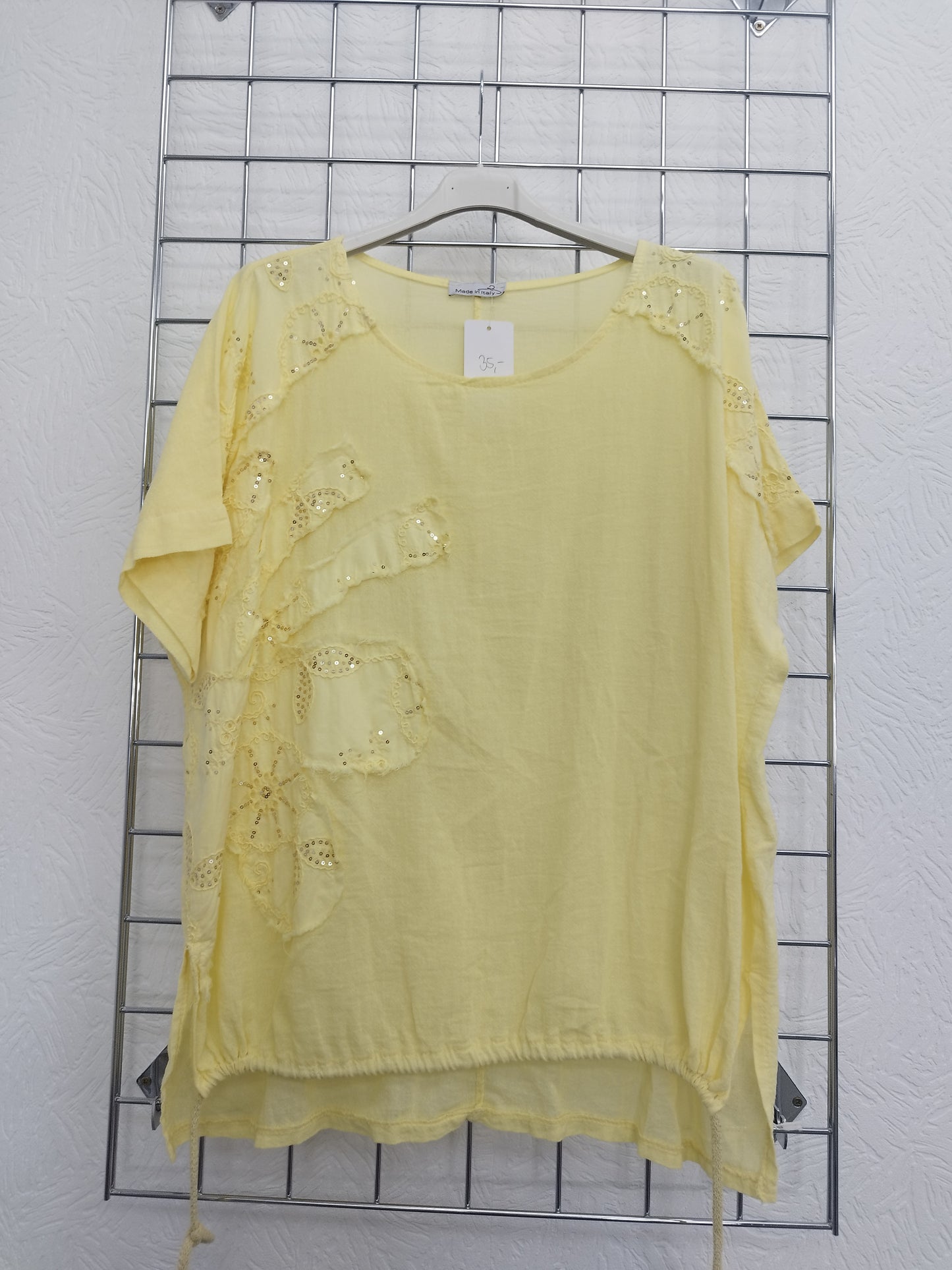 Blusenshirt in Leinenoptik onesize 42-46, verschiedene Farben