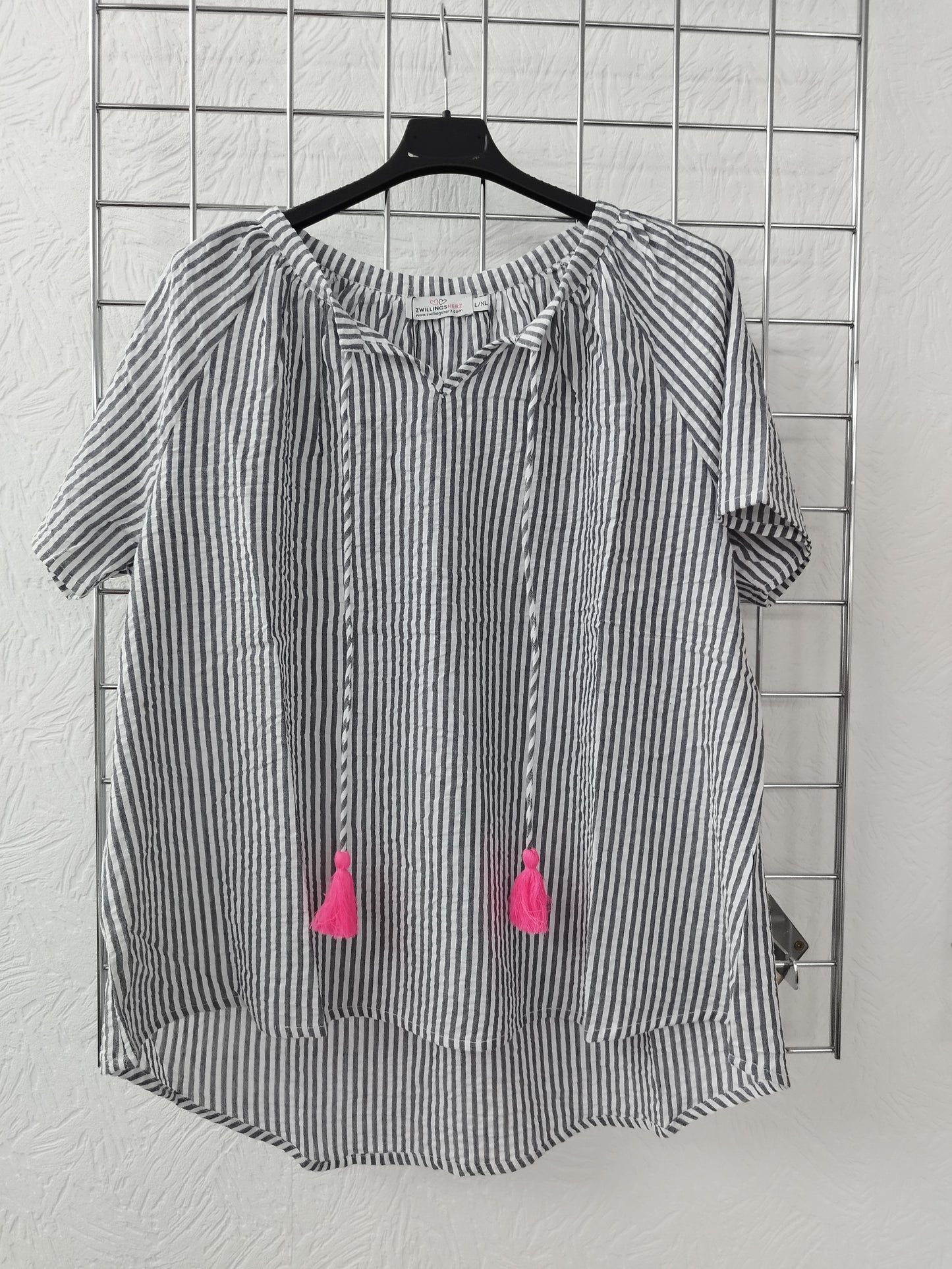 Zwillingsherz Bluse onesize 38-44, verschiedene Farben