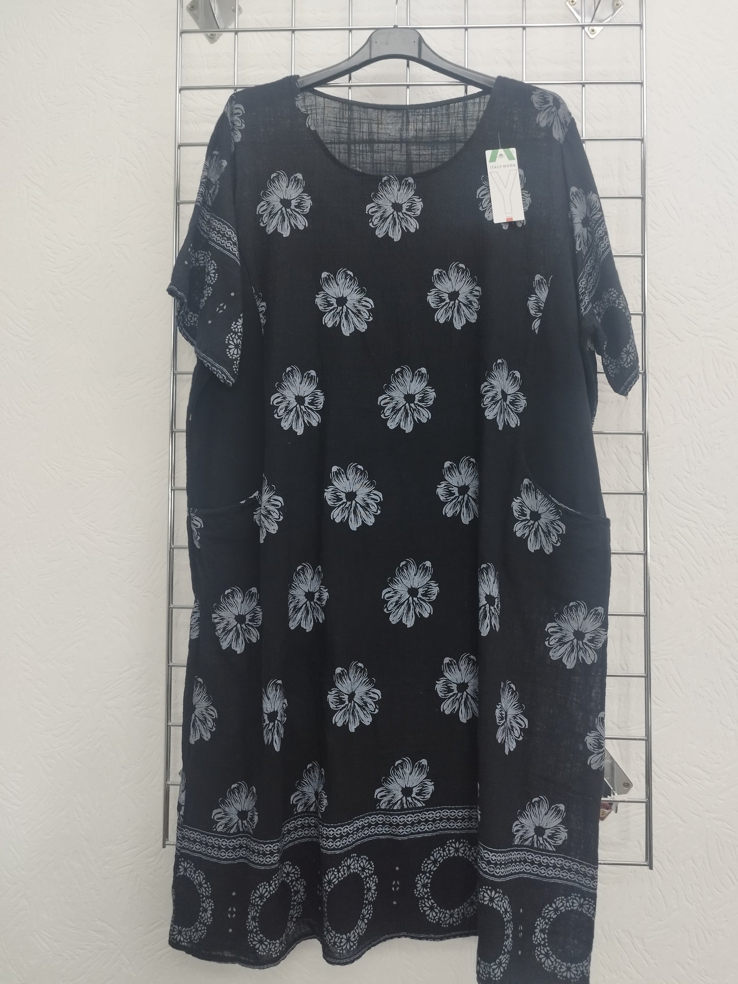 Kleid in Leinenoptik onesize 42-46, verschiedene Farben