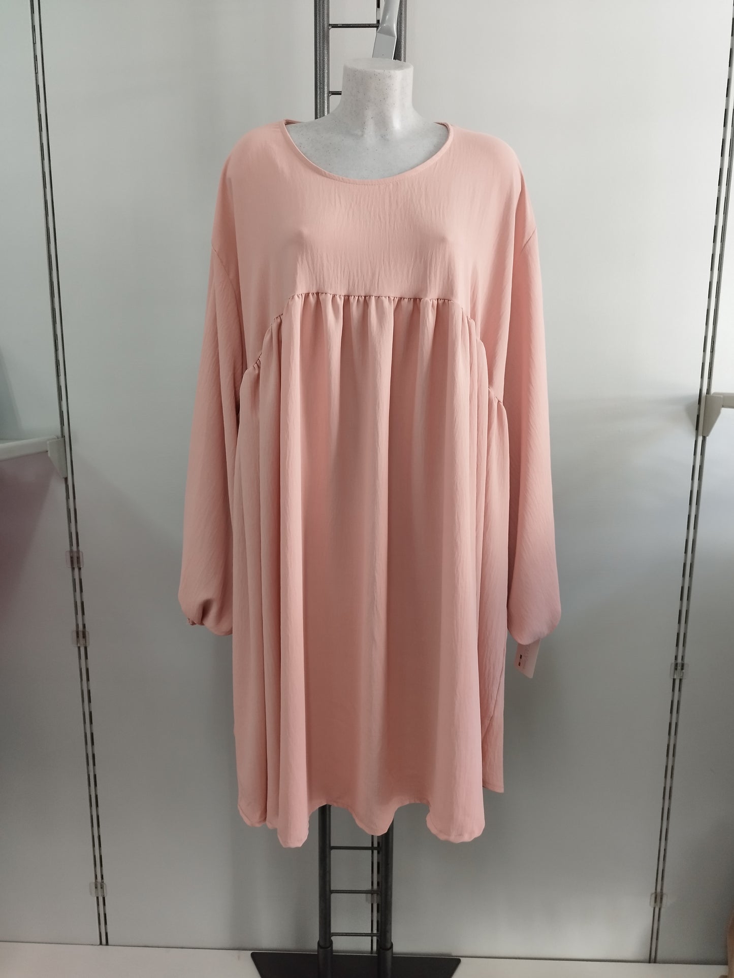 Langarm Kleid onesize 46-54, verschiedene Farben