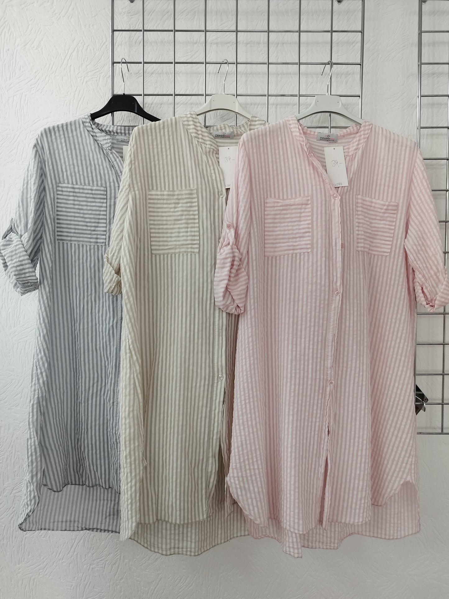 Zwillingsherz Longbluse onesize 38-42, verschiedene Farben