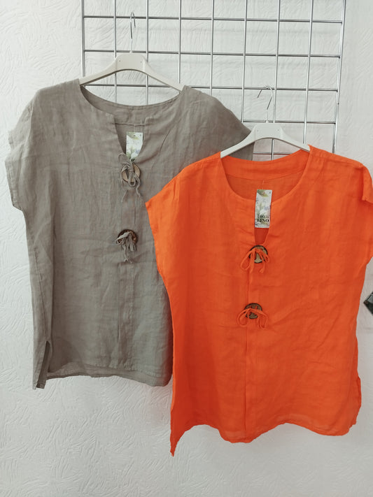 Leinenshirt onesize 38-42, verschiedene Farben