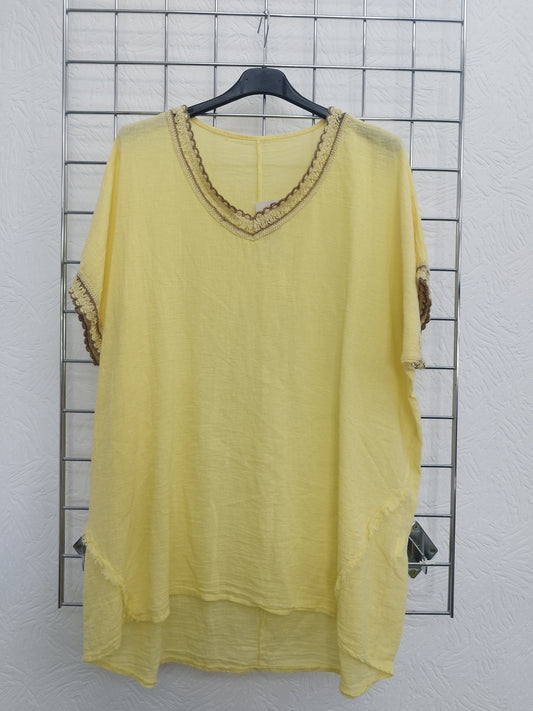 Shirt in Leinenoptik onesize 44-48, verschiedene Farben