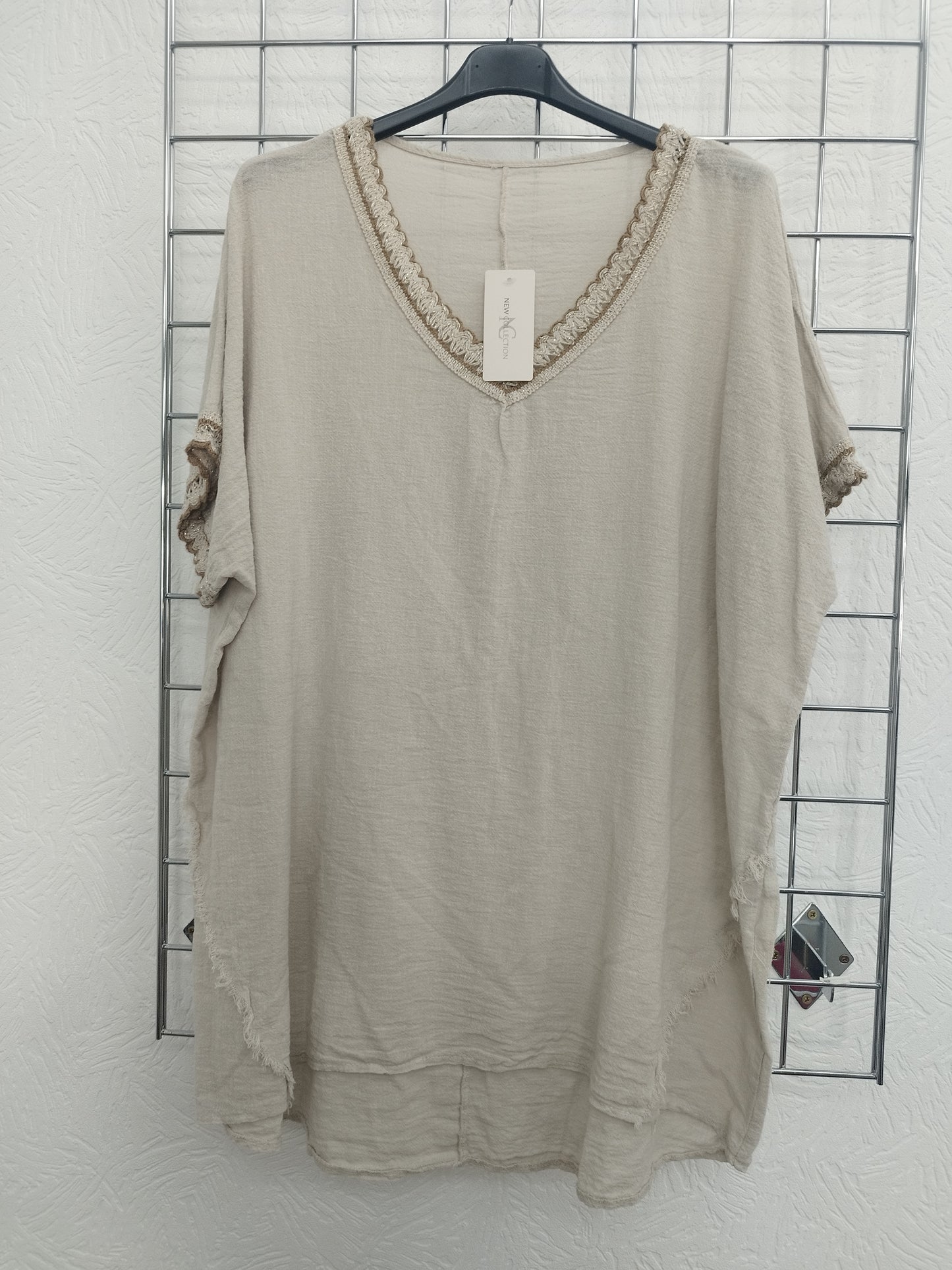 Shirt in Leinenoptik onesize 44-48, verschiedene Farben