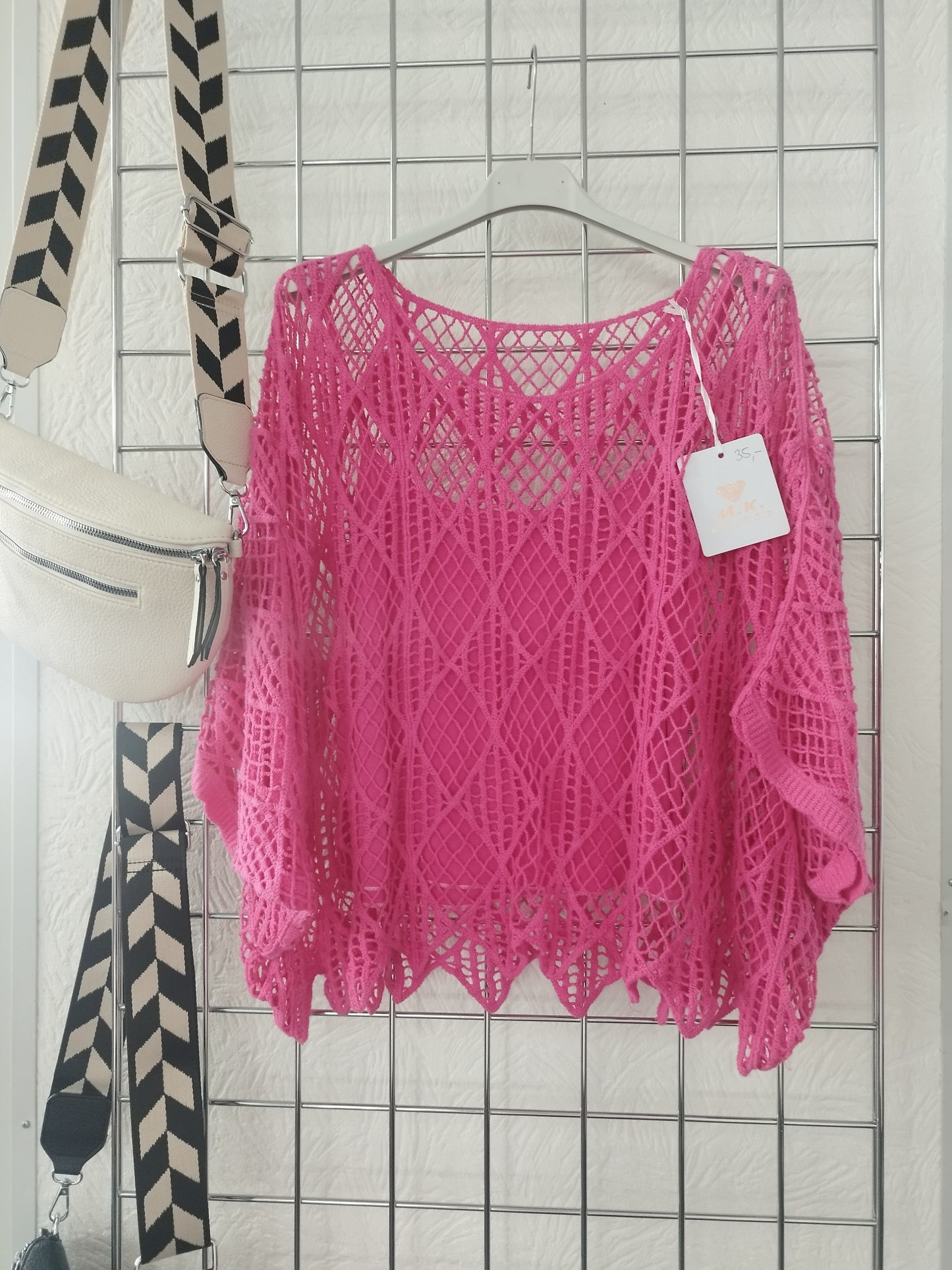 Häkelshirt 2-teilig onesize 38-42, verschiedene Farben