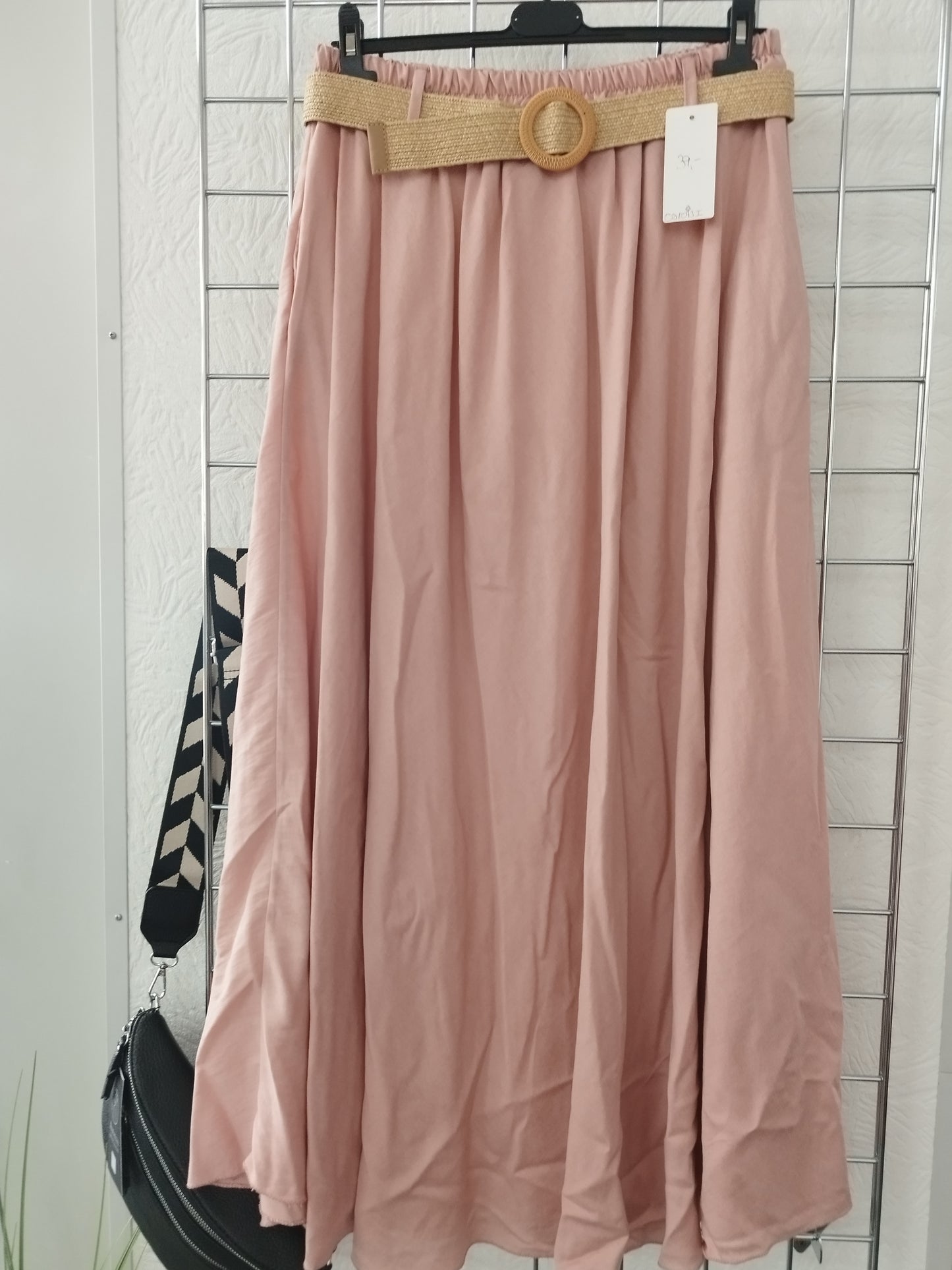 Rock Leinenoptik Onesize 38-42, verschiedene Farben