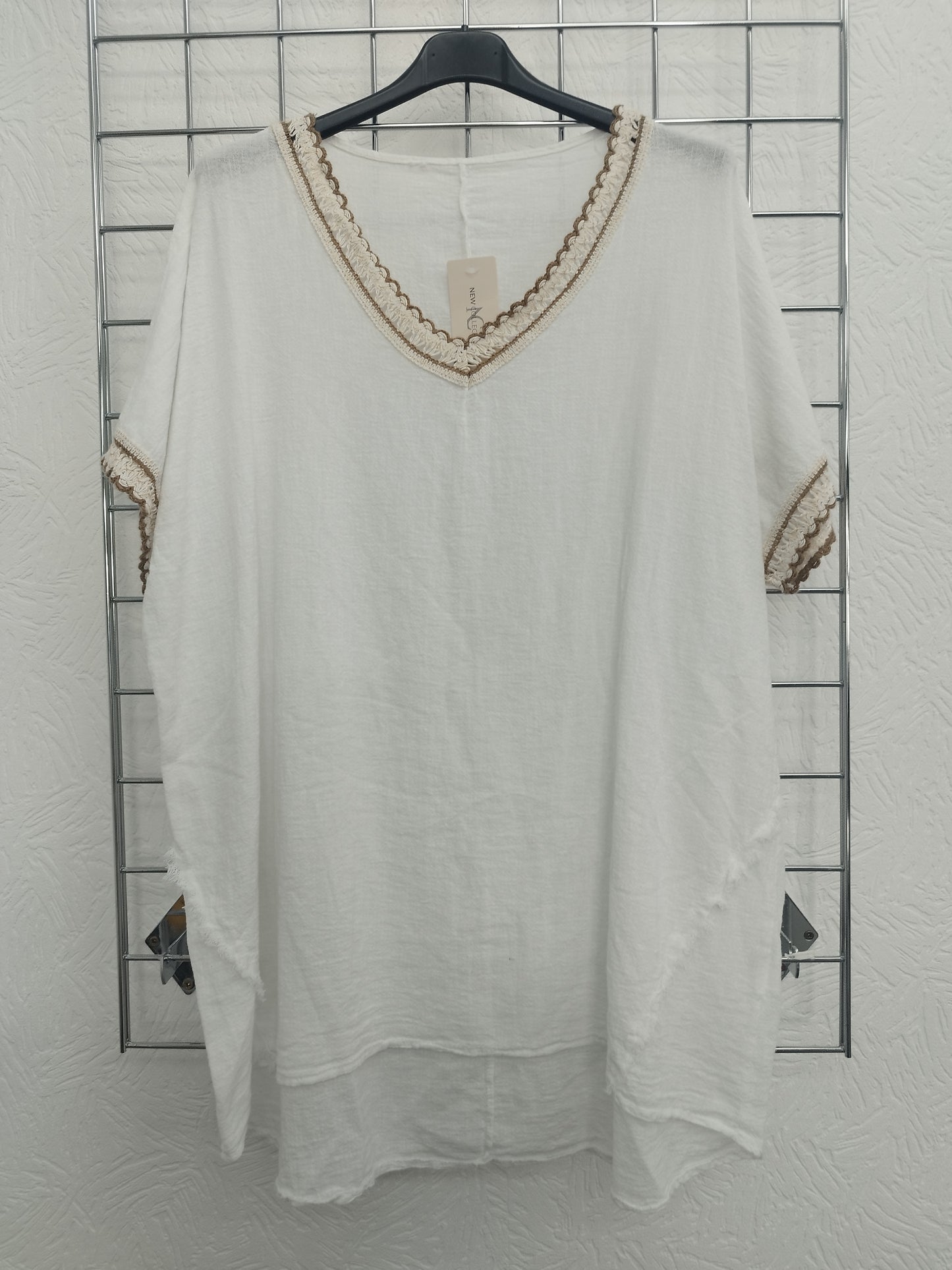 Shirt in Leinenoptik onesize 44-48, verschiedene Farben