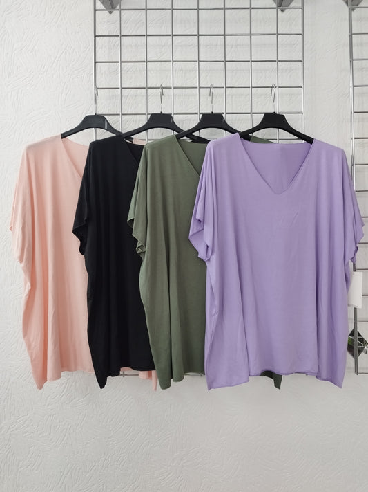 Basic T-Shirt onesize 40-44, verschiedene Farben