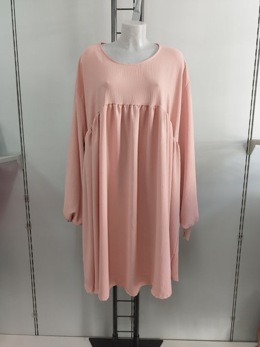 Langarm Kleid onesize 46-54, verschiedene Farben